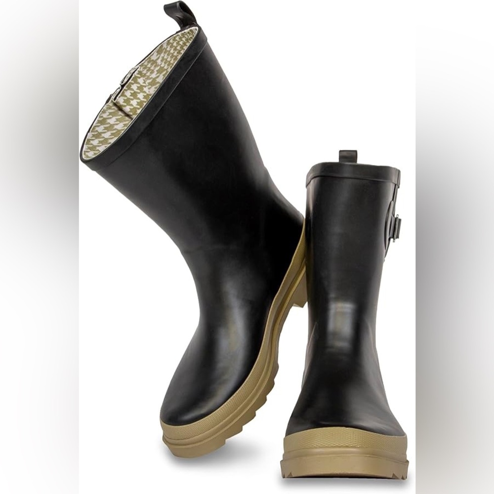 ShedRain GOGO Margot Mid Rubber/Print Lining Rainboot
